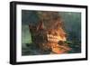 The Loss of the Ajax, Off Cape Janissary-Konstantinos Bolanachi-Framed Giclee Print