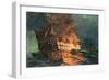 The Loss of the Ajax, Off Cape Janissary-Konstantinos Bolanachi-Framed Giclee Print