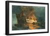 The Loss of the Ajax off Cape Janissary-Konstantinos Bolanachi-Framed Giclee Print