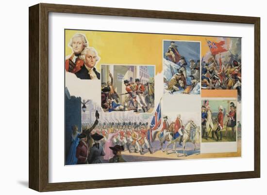 The Loss of the American Colonies-Severino Baraldi-Framed Giclee Print