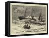 The Loss of the Clan Macduff, the Boats Leaving the Vessel-William Lionel Wyllie-Framed Stretched Canvas