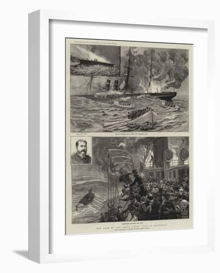 The Loss of the Inman Liner City of Montreal-Henry Charles Seppings Wright-Framed Giclee Print