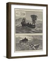 The Loss of the Yacht Mignonette-null-Framed Giclee Print