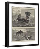 The Loss of the Yacht Mignonette-null-Framed Giclee Print