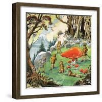 The Lost Boys, Illustration from 'Peter Pan' by J.M. Barrie-Nadir Quinto-Framed Giclee Print