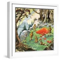 The Lost Boys, Illustration from 'Peter Pan' by J.M. Barrie-Nadir Quinto-Framed Giclee Print