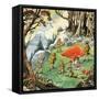 The Lost Boys, Illustration from 'Peter Pan' by J.M. Barrie-Nadir Quinto-Framed Stretched Canvas
