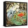 The Lost Boys, Illustration from 'Peter Pan' by J.M. Barrie-Nadir Quinto-Framed Stretched Canvas