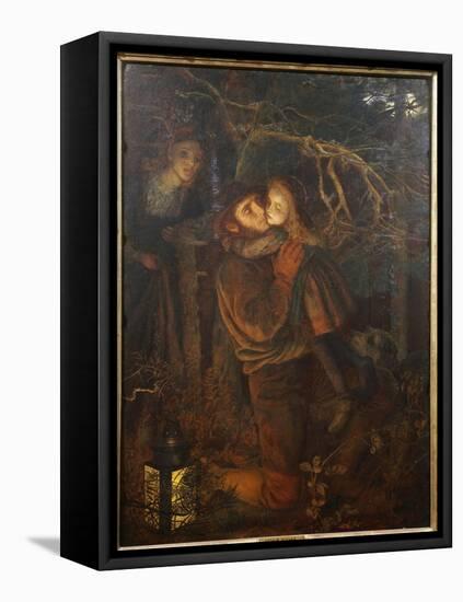 The Lost Child-Arthur Hughes-Framed Stretched Canvas