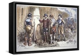 The Lost Colony of Roanoke (Colour Litho)-American-Framed Stretched Canvas