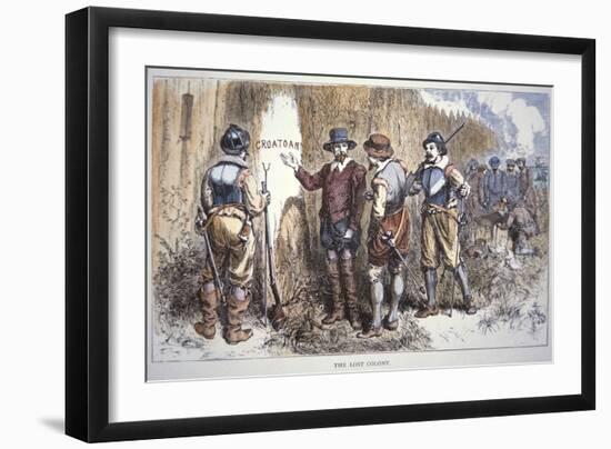 The Lost Colony of Roanoke (Colour Litho)-American-Framed Giclee Print