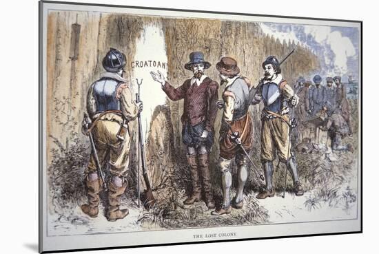 The Lost Colony of Roanoke (Colour Litho)-American-Mounted Giclee Print