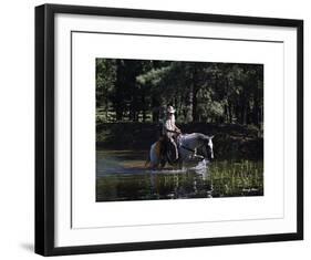 The Lost Cowboy (color)-Barry Hart-Framed Giclee Print
