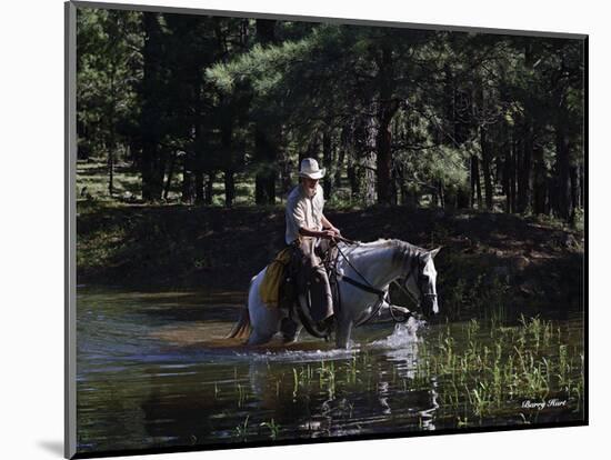 The Lost Cowboy (color)-Barry Hart-Mounted Art Print