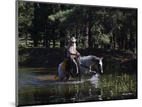 The Lost Cowboy (color)-Barry Hart-Mounted Art Print