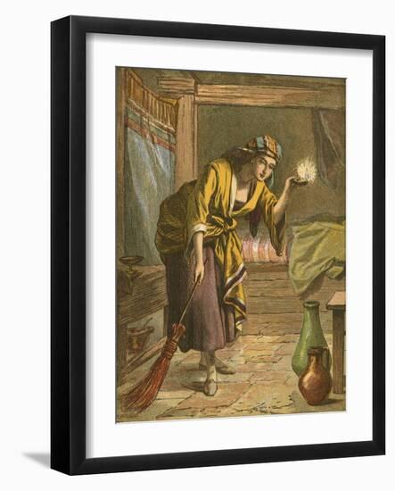 The Lost Piece of Silver-English School-Framed Giclee Print