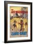 The Lost Wagon Train (Zane Grey) Not So Much Lost as Found by Hostile Native Americans-null-Framed Art Print