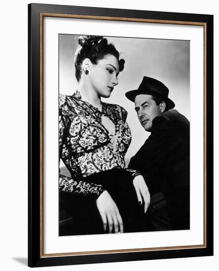 The Lost Weekend, Doris Dowling, Ray Milland, 1945-null-Framed Photo