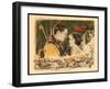 THE LOST WORLD, l-r: Lloyd Hughes, Bessie Love on lobbycard, 1925.-null-Framed Art Print