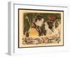 THE LOST WORLD, l-r: Lloyd Hughes, Bessie Love on lobbycard, 1925.-null-Framed Art Print