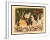 THE LOST WORLD, l-r: Lloyd Hughes, Bessie Love on lobbycard, 1925.-null-Framed Art Print