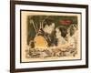 THE LOST WORLD, l-r: Lloyd Hughes, Bessie Love on lobbycard, 1925.-null-Framed Art Print