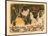 THE LOST WORLD, l-r: Lloyd Hughes, Bessie Love on lobbycard, 1925.-null-Stretched Canvas