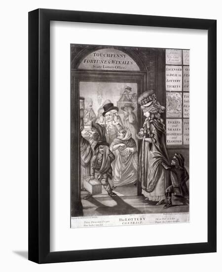 The Lottery Contrast, 1760-Robert Dighton-Framed Giclee Print