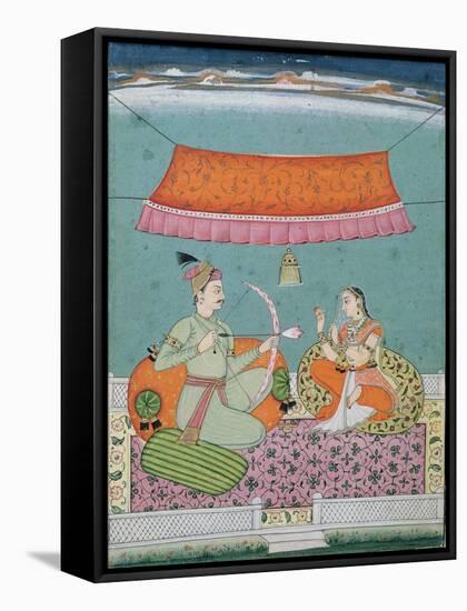 The Lotus Arrow, Bilaspur, c.1750-null-Framed Stretched Canvas