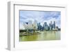 The Lotus Flower Shaped Artscience Museum Overlooking Marina Bay and the Financial District Skyline-Fraser Hall-Framed Photographic Print