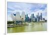 The Lotus Flower Shaped Artscience Museum Overlooking Marina Bay and the Financial District Skyline-Fraser Hall-Framed Photographic Print