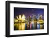 The Lotus Flower Shaped Artscience Museum Overlooking Marina Bay-Fraser Hall-Framed Photographic Print