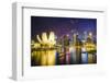 The Lotus Flower Shaped Artscience Museum Overlooking Marina Bay-Fraser Hall-Framed Photographic Print