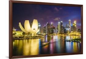 The Lotus Flower Shaped Artscience Museum Overlooking Marina Bay-Fraser Hall-Framed Photographic Print