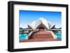 The Lotus Temple, Located in New Delhi, India, is a Bahai House of Worship-saiko3p-Framed Photographic Print