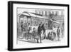 The Louisiana Outrages: A Street Barricade Guarde by White Leaguers Illustration-null-Framed Giclee Print