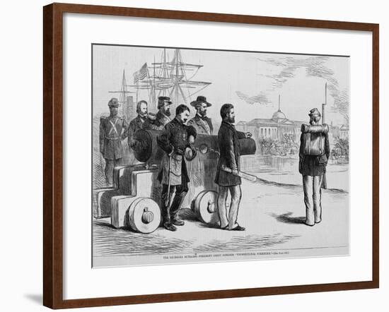 The Louisiana Outrages-President Grant Demands Unconditional Surrender.-null-Framed Giclee Print