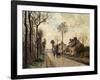 The Louveciennes Road, 1870 by Camille Pissarro-Camille Pissarro-Framed Giclee Print