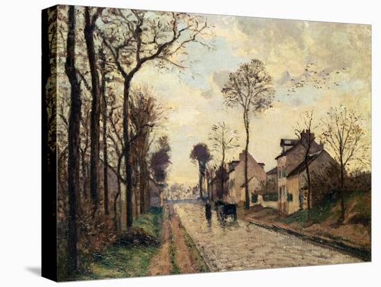 The Louveciennes Road, 1870 by Camille Pissarro-Camille Pissarro-Stretched Canvas