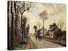 The Louveciennes Road, 1870 by Camille Pissarro-Camille Pissarro-Stretched Canvas