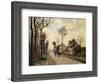 The Louveciennes Road, 1870 by Camille Pissarro-Camille Pissarro-Framed Giclee Print