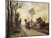 The Louveciennes Road, 1870 by Camille Pissarro-Camille Pissarro-Mounted Giclee Print