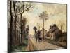 The Louveciennes Road, 1870 by Camille Pissarro-Camille Pissarro-Mounted Giclee Print