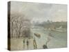 The Louvre, Afternoon, Rainy Weather, 1900-Camille Pissarro-Stretched Canvas