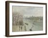 The Louvre, Afternoon, Rainy Weather, 1900-Camille Pissarro-Framed Giclee Print