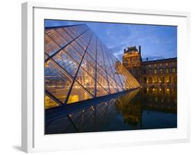 The Louvre at Twilight, Paris, France-Jim Zuckerman-Framed Photographic Print