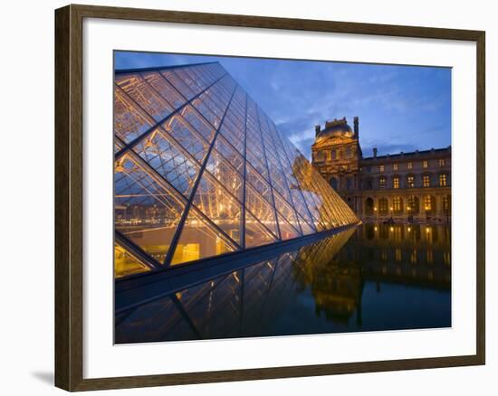 The Louvre at Twilight, Paris, France-Jim Zuckerman-Framed Photographic Print