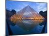 The Louvre at Twilight, Paris, France-Jim Zuckerman-Mounted Photographic Print