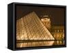 The Louvre at Twilight, Paris, France-Jim Zuckerman-Framed Stretched Canvas