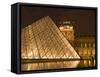 The Louvre at Twilight, Paris, France-Jim Zuckerman-Framed Stretched Canvas